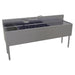 Glastender FSB-72L-S 72" 4 Compartment Sink w/ 11"L x 14"W Bowl, 10 1/4" Deep-cityfoodequipment.com