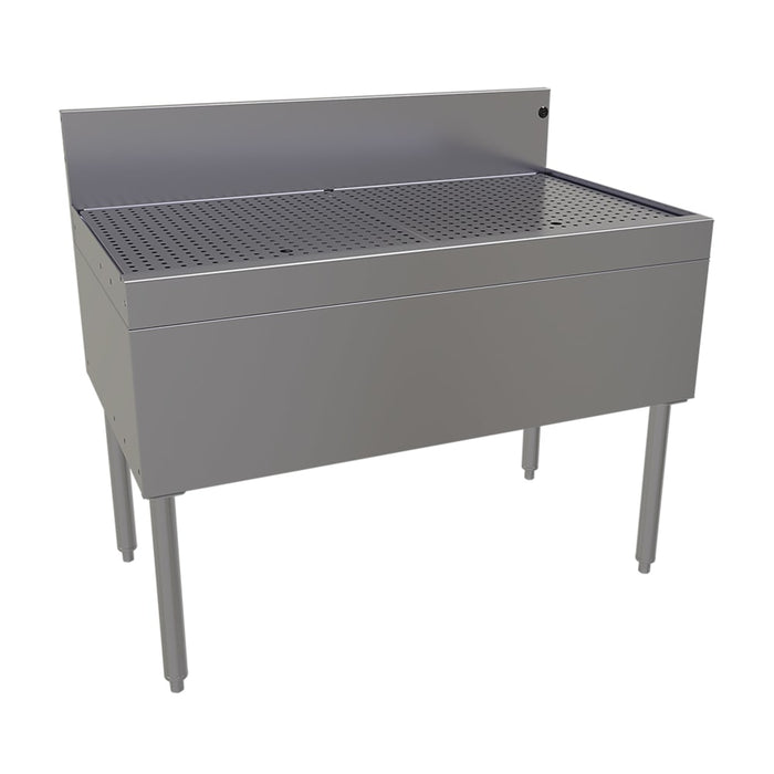 Glastender DBB-42 Main Line Underbar Freestanding Drainboard w/ 7" Backsplash - 42"W x 24"D x 37"H-cityfoodequipment.com