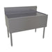 Glastender DBB-42 Main Line Underbar Freestanding Drainboard w/ 7" Backsplash - 42"W x 24"D x 37"H-cityfoodequipment.com