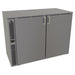 Glastender C1SB48 48" Bar Refrigerator - 2 Swinging Solid Doors, Black, 120v-cityfoodequipment.com