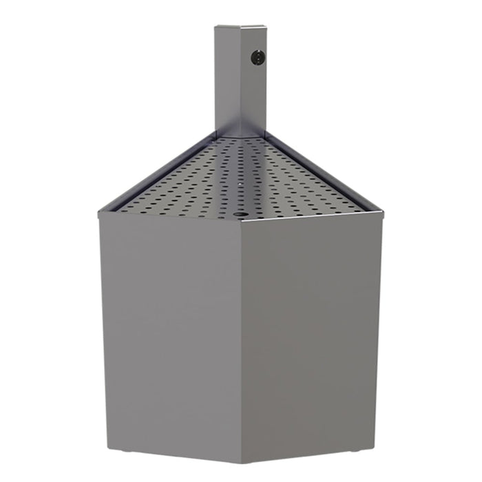 Glastender COWB-30 Main Line Underbar Corner Drainboard w/ 7" Backsplash - 16"W x 24"D-cityfoodequipment.com
