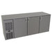 Glastender C1FL72 72" Bar Refrigerator - 3 Swinging Solid Doors, Black, 120v-cityfoodequipment.com