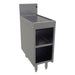 Glastender DBCB-12-LD Main Line Underbar Freestanding Drainboard Cabinet w/ 7" Backsplash - 12"W x 24"D x 37"H-cityfoodequipment.com