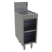 Glastender DBCA-12-LD Main Line Underbar Freestanding Drainboard Cabinet w/ 7" Backsplash - 12"W x 19"D x 37"H-cityfoodequipment.com