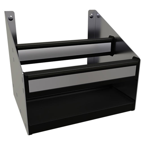 Glastender DSR-12 12" Double Tier Speed Rail - 6 Bottle Capacity, Stainless-cityfoodequipment.com