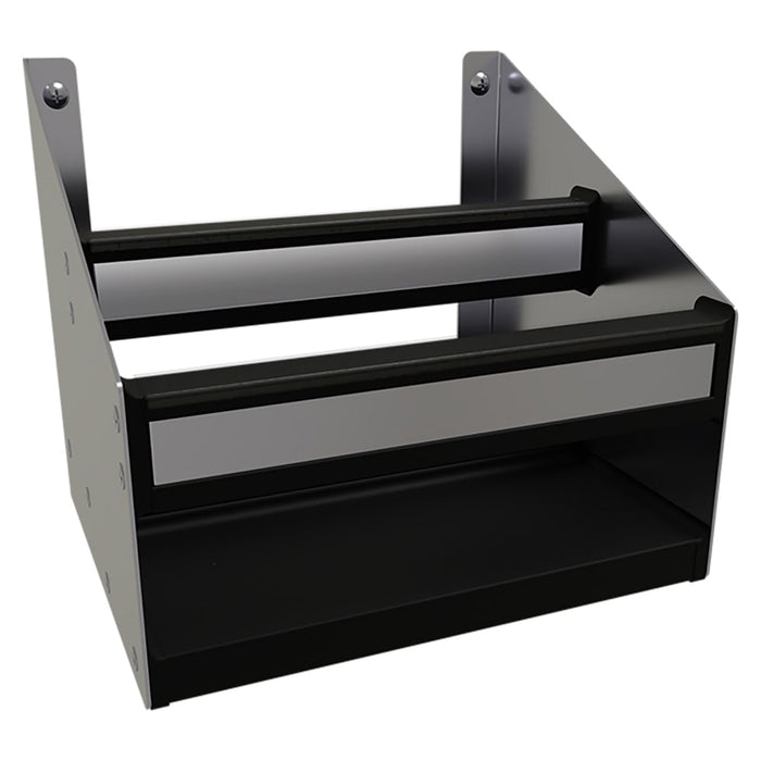 Glastender DSR-12 12" Double Tier Speed Rail - 6 Bottle Capacity, Stainless-cityfoodequipment.com