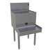 Glastender DBSA-18-RF 18" Main Line Underbar Blender Station w/ Drainboard & Rinser Faucet - 7" Backsplash-cityfoodequipment.com