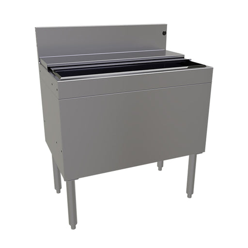 Glastender IBA-30-ED 30" Main Line Ice Bin w/ 116 lb Ice Bin, Stainless Steel-cityfoodequipment.com