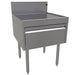 Glastender DBHB-24 Main Line Underbar Freestanding Drainboard Cabinet w/ 7" Backsplash - 24"W x 24"D x 37"H-cityfoodequipment.com