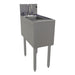 Glastender SWB-12 Underbar Dump Sink w/ 9 1/4"L x 11 1/2"W x 6"D Bowl - Faucet-cityfoodequipment.com