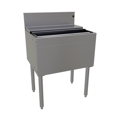 Glastender IBA-24 24" Main Line Ice Bin w/ 67 lb Ice Bin, Stainless Steel-cityfoodequipment.com