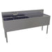 Glastender TSA-66L-S 66" 3 Compartment Sink w/ 11"L x 14"W Bowls, 10 1/4" Deep-cityfoodequipment.com