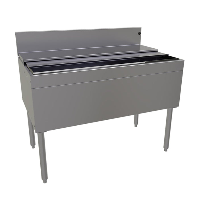 Glastender IBB-42 42" Main Line Ice Bin w/ 149 lb Ice Bin, Stainless Steel-cityfoodequipment.com