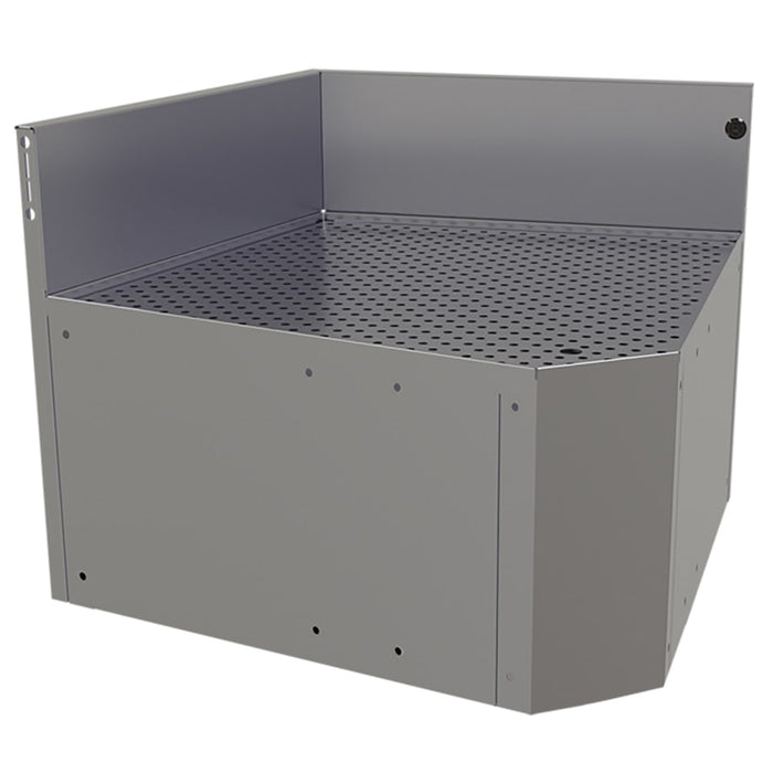 Glastender CIWB-75 Main Line Underbar Corner Drainboard w/ 7" Backsplash - 36"W x 24"D-cityfoodequipment.com
