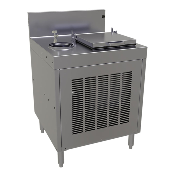 Glastender FRB-24 24" Ice Cream Dipping Cabinet w/ 1 Tub Capacity - Stainless, 120v-cityfoodequipment.com