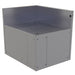 Glastender CIR-19/24L Main Line Underbar Corner Drainboard w/ 7" Backsplash - 24"W x 19"D-cityfoodequipment.com