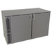 Glastender C1SL48 48" Bar Refrigerator - 2 Swinging Solid Doors, Black, 120v-cityfoodequipment.com