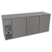 Glastender CP1FB84 84" Pass Thru Bar Refrigerator - 6 Swinging Solid Doors, Black, 120v-cityfoodequipment.com
