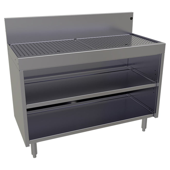 Glastender DBCA-42-LD Main Line Underbar Freestanding Drainboard Cabinet w/ 7" Backsplash - 42"W x 19"D x 37"H-cityfoodequipment.com