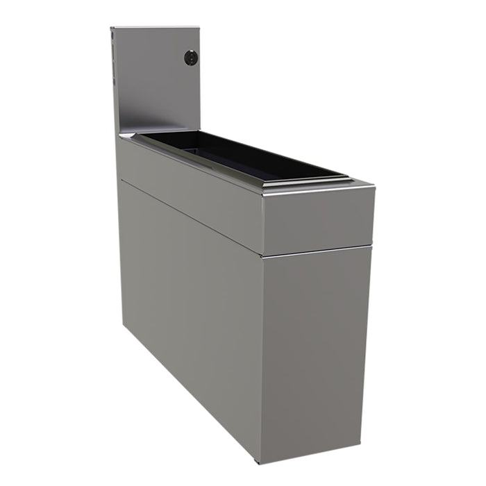 Glastender IBB-6 6" Main Line Ice Bin w/ 21 lb Ice Bin, Stainless Steel-cityfoodequipment.com