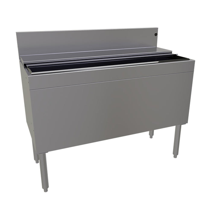 Glastender IBA-42-ED 42" Main Line Ice Bin w/ 162 lb Ice Bin, Stainless Steel-cityfoodequipment.com