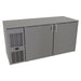 Glastender C1FL60 60" Bar Refrigerator - 2 Swinging Solid Doors, Black, 120v-cityfoodequipment.com