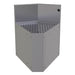 Glastender CIWA-45 Main Line Underbar Corner Drainboard w/ 7" Backsplash - 19"W x 19"D-cityfoodequipment.com