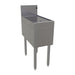 Glastender DBB-12 Main Line Underbar Freestanding Drainboard w/ 7" Backsplash - 12"W x 24"D x 37"H-cityfoodequipment.com