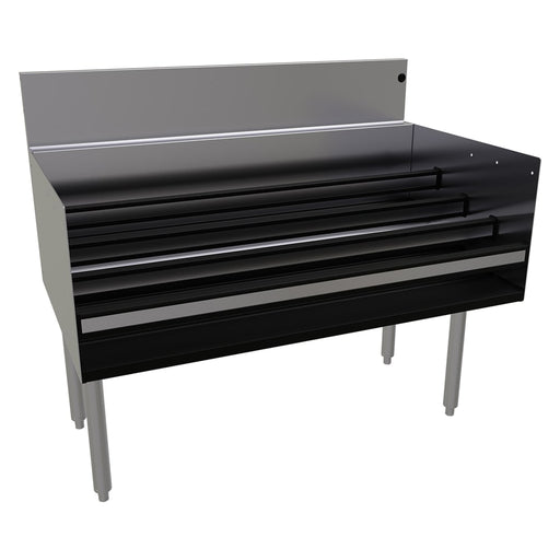 Glastender LDB-42 4 Level Raised Liquor Display - Holds 40 Bottles, 7" Backsplash, 42" x 24"-cityfoodequipment.com
