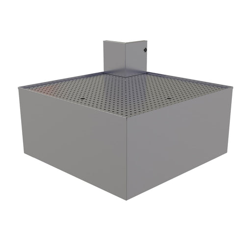 Glastender COLB Main Line Underbar Corner Drainboard w/ 7" Backsplash - 30"W x 30"D-cityfoodequipment.com