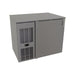 Glastender CP1FL36 36" Pass Thru Bar Refrigerator - 2 Swinging Solid Doors, Black, 120v-cityfoodequipment.com