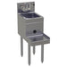 Glastender BSA-12 12" Main Line Underbar Blender Station w/ Dump Sink & Faucet - 7" Backsplash-cityfoodequipment.com