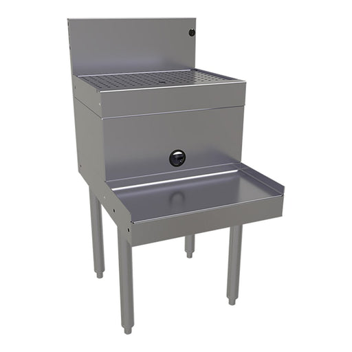 Glastender DBSA-18 18" Main Line Underbar Blender Station w/ Drainboard - 7" Backsplash-cityfoodequipment.com