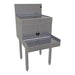 Glastender DBSA-18 18" Main Line Underbar Blender Station w/ Drainboard - 7" Backsplash-cityfoodequipment.com