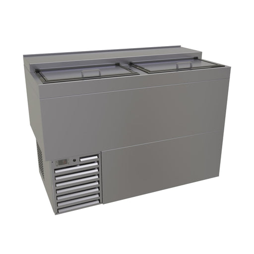 Glastender MF48-S 2 Section Glass Chiller w/ 147 Mug Capacity - Stainless, 120v-cityfoodequipment.com