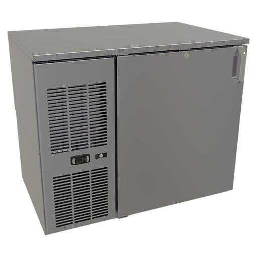 Glastender F1FL36 1 Section Glass Chiller w/ 126 Mug Capacity - Black, 120v-cityfoodequipment.com