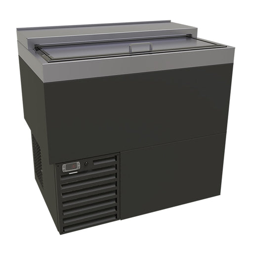 Glastender MF36-B 1 Section Glass Chiller w/ 87 Mug Capacity - Black, 120v-cityfoodequipment.com