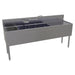 Glastender FSA-72L-S 72" 4 Compartment Sink w/ 11"L x 14"W Bowl, 10 1/4" Deep-cityfoodequipment.com
