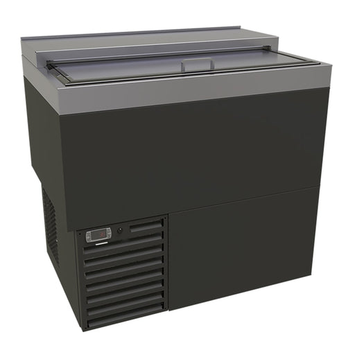 Glastender MF36-B2 1 Section Glass Chiller w/ 87 Mug Capacity - Black, 120v-cityfoodequipment.com