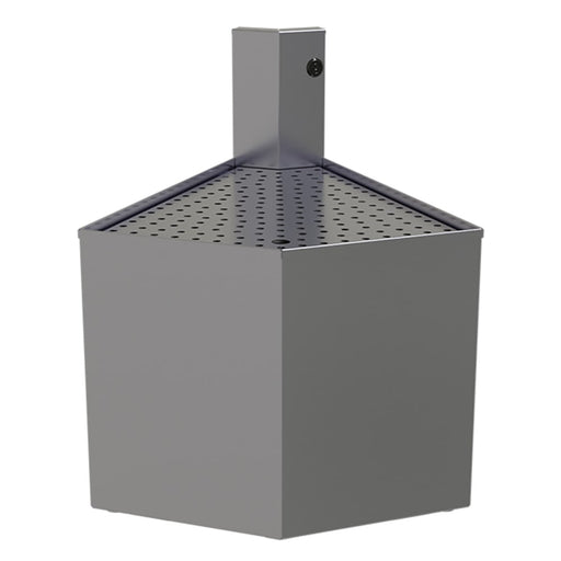 Glastender COWA-45 Main Line Underbar Corner Drainboard w/ 7" Backsplash - 19"W x 19"D-cityfoodequipment.com