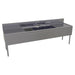 Glastender FSB-96-S 96" 4 Compartment Sink w/ 11"L x 14"W Bowl, 10 1/4" Deep-cityfoodequipment.com