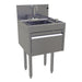 Glastender DHSA-18 Underbar Hand Sink w/ 9 1/4"L x 11 1/2"W x 6"D Bowl - Faucet, Soap & Towel Dispenser-cityfoodequipment.com