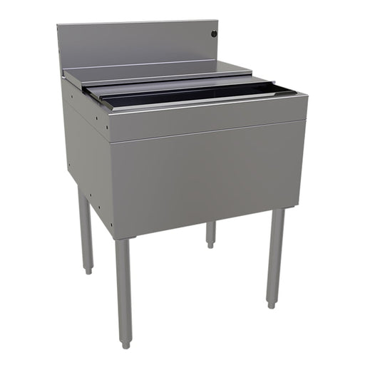 Glastender IBB-24 24" Main Line Ice Bin w/ 85 lb Ice Bin, Stainless Steel-cityfoodequipment.com