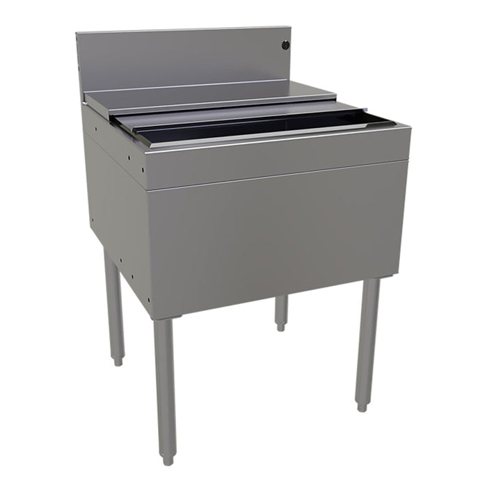 Glastender IBB-24 24" Main Line Ice Bin w/ 85 lb Ice Bin, Stainless Steel-cityfoodequipment.com