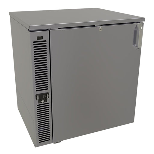 Glastender F1SL28 1 Section Glass Chiller w/ 123 Mug Capacity - Black, 120v-cityfoodequipment.com