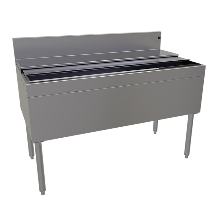 Glastender IBB-48 48" Main Line Ice Bin w/ 170 lb Ice Bin, Stainless Steel-cityfoodequipment.com