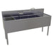 Glastender FSA-60L-S 60" 4 Compartment Sink w/ 11"L x 14"W Bowl, 10 1/4" Deep-cityfoodequipment.com