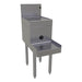 Glastender DBSA-12 12" Main Line Underbar Blender Station w/ Drainboard - 7" Backsplash-cityfoodequipment.com