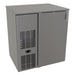 Glastender CP1FB32 32" Pass Thru Bar Refrigerator - 2 Swinging Solid Doors, Black, 120v-cityfoodequipment.com
