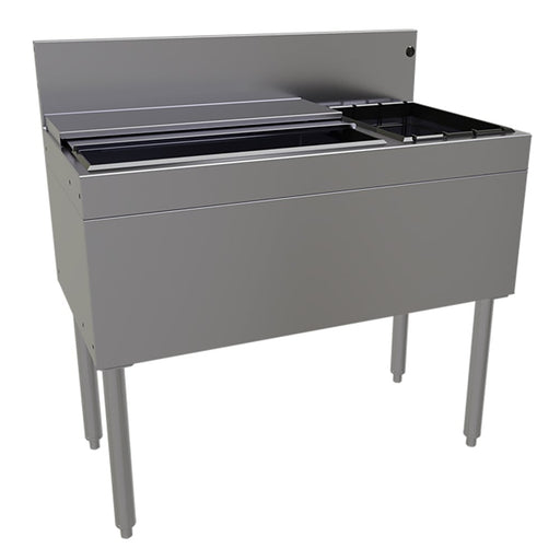 Glastender CBA-36R 36" Main Line Cocktail Station w/ 67 lb Ice Bin, Stainless Steel-cityfoodequipment.com